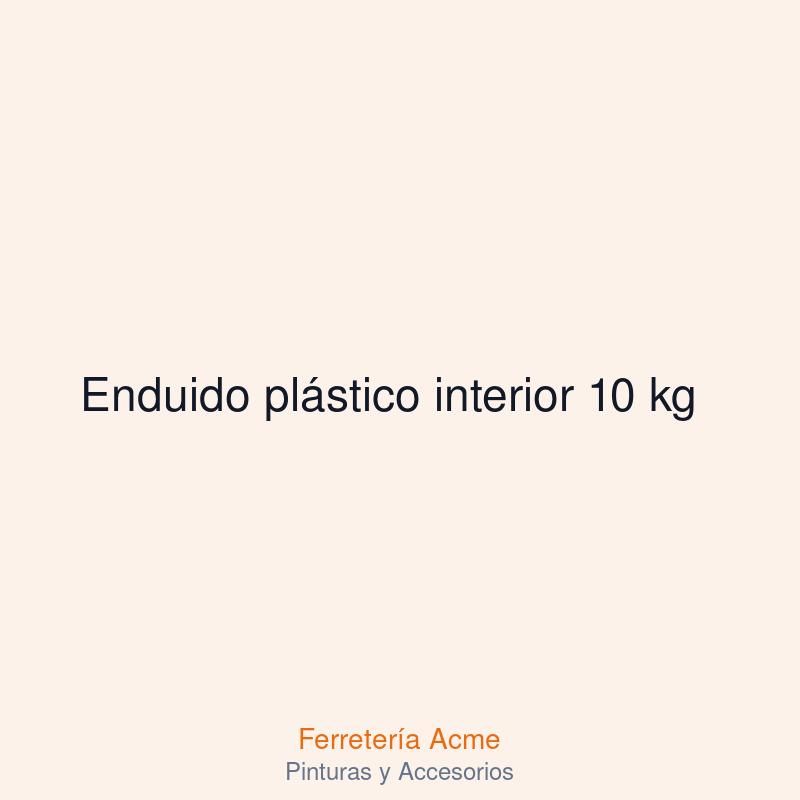 Enduido plástico interior 10 kg — imagen 1