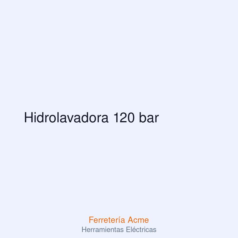 Hidrolavadora 120 bar — imagen 1
