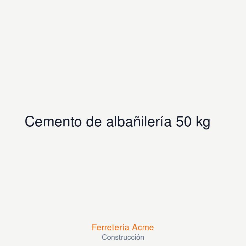 Cemento de albañilería 50 kg — imagen 1