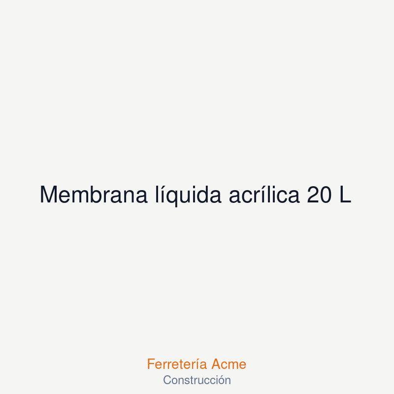 Membrana líquida acrílica 20 L — imagen 1